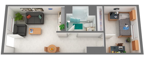 floor plans for one bedroom